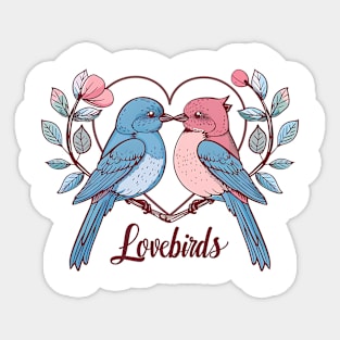 lovebirds lover Sticker